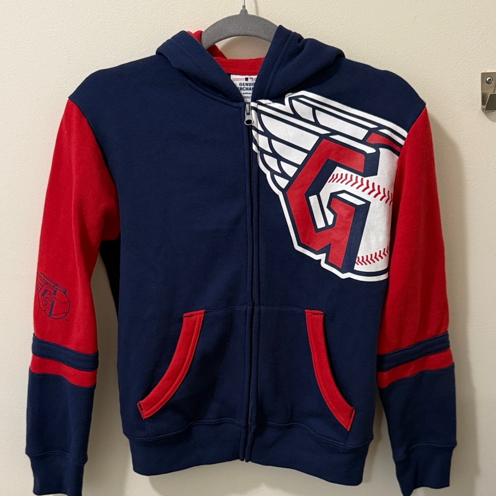 Cleveland Guardians- Genuine Merchandise Navy and Red Kids Hoodie